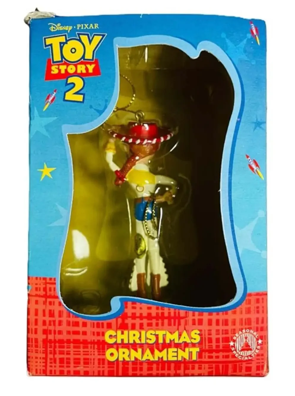 NEW Vintage 1999 Toy Story 2 Jessie Christmas Ornament - Mint in Box, Shelf Wear